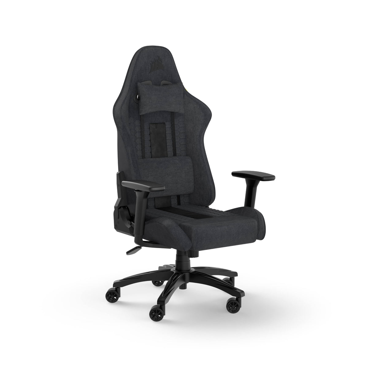 Corsair TC100 Relaxed Fabric Gaming Chair with Adjustable Lumbar Support & Memory Foam Neck Pillow