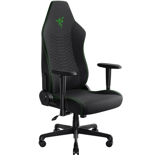 Razer Iskur V2 X Fabric Gaming Chair - Ergonomic Lumbar Support, Plush Breathable Fabric, 152° Recline, Black