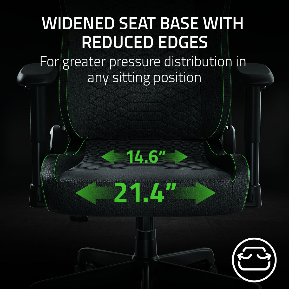 Razer Iskur V2 X L33T Edition Ergonomic Gaming Chair with Built-In Lumbar Support