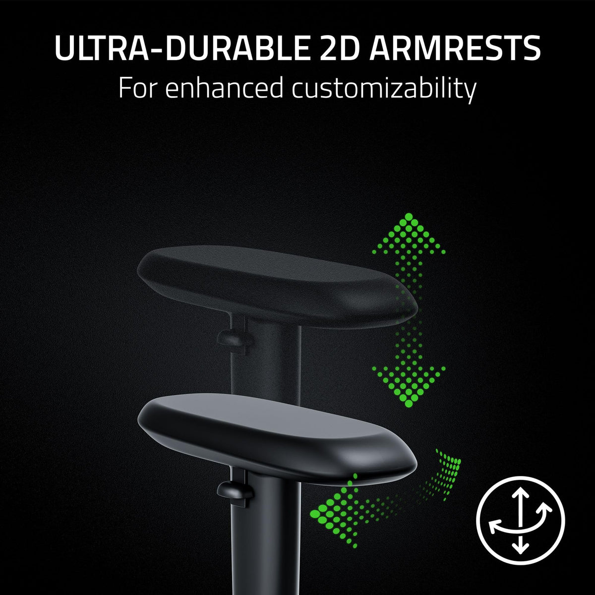 Razer Iskur V2 X Gaming Chair - Ergonomic Lumbar Support, CoolTouch EPU Leather, 152° Recline, Black/Green