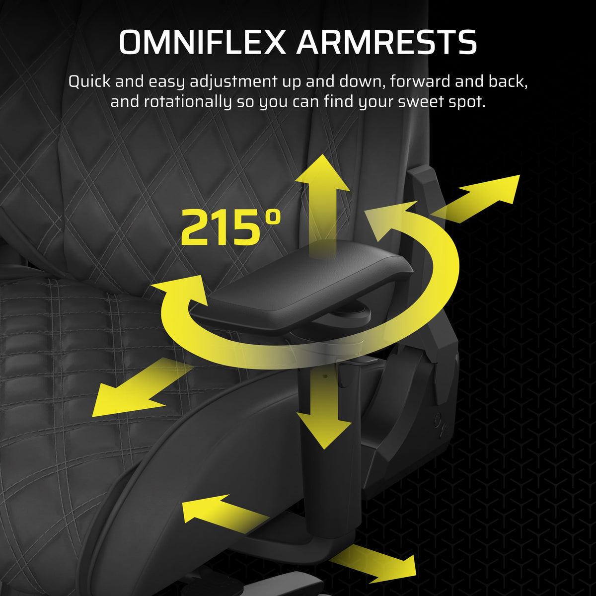 Corsair TC500 Luxe Premium Gaming Chair - Breathable Fabric with Built-In 4-Way Lumbar Support